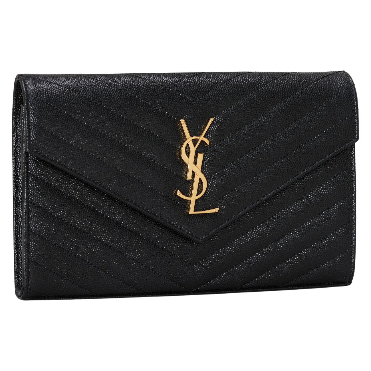 YVES SAINT LAURENT(USED)생로랑 377828 모노그램 쉐브론 체인 크로스백